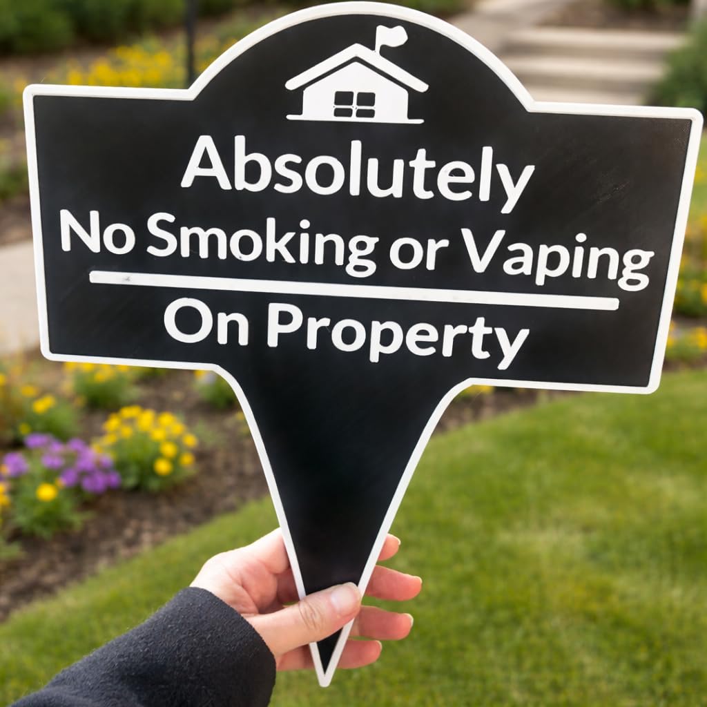 Custom Yard Stake Sign for HOA, Personalized Inground Sign For Outdoor Use, 8x10 Inches, 10x12 Inches, 11x13 Inches, 3D PETG, All-Weather, Non-Rusting, Made in USA
