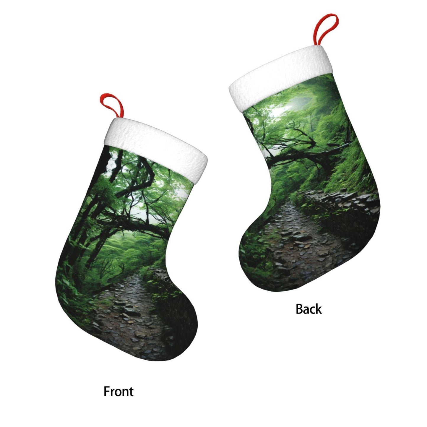 KOPUUYRD Tree Art Print Luxurious Holiday Socks,Unique Christmas Socks for Joyful Season,Festive Ornament Classic