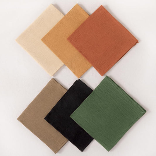 Socomi Cloth Napkins Green Fall Thanksgiving Washable Reusable Bulk Linen Cotton Napkins Set of 4 17"x17" for Wedding Party Bridal Baby Shower Birthday Dining Table Decorations