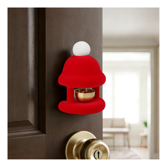 Cute Little House Plush Texture Magnetic Door Chime for Bedroom Refrigerator Office Decor, Shopkeepers Bell Door Chimes When Door Opens Suitable for all Materials Door Chime for Business When Entering