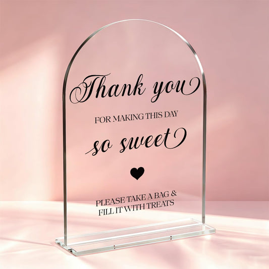 Candy Bar Sign, Dessert Table Sign, Wedding Engagement Bridal Shower Decor fo Ceremony Reception Party, Weddings Table Acrylic Sign