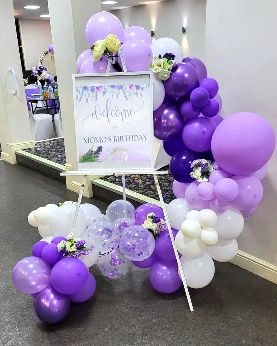 Purple Balloons Lavender Purple Balloon, 50 Pcs 12inch Lavender Lilac Purple Confetti Latex Balloons for Birthday Bridal Shower Wedding Party Decorations