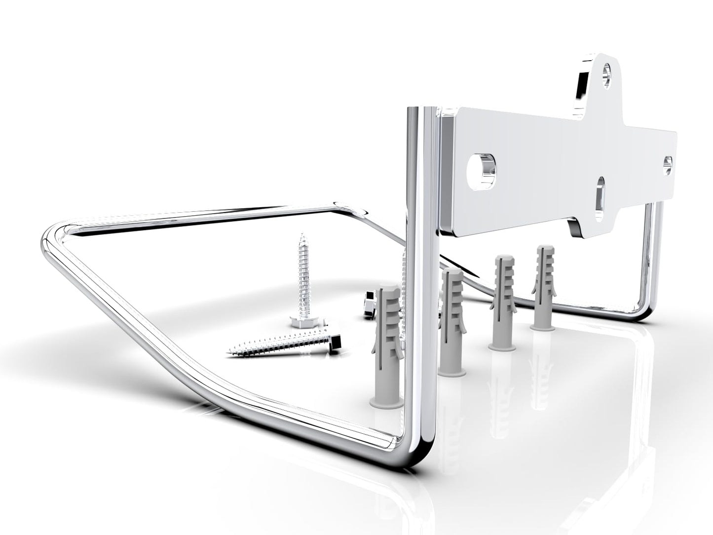 JBscoop Ladder Hanger for Garage Wall, Ladder Storage Strollers and Folding Chair, Heavy Duty Lader Holder Rust Proof SS304