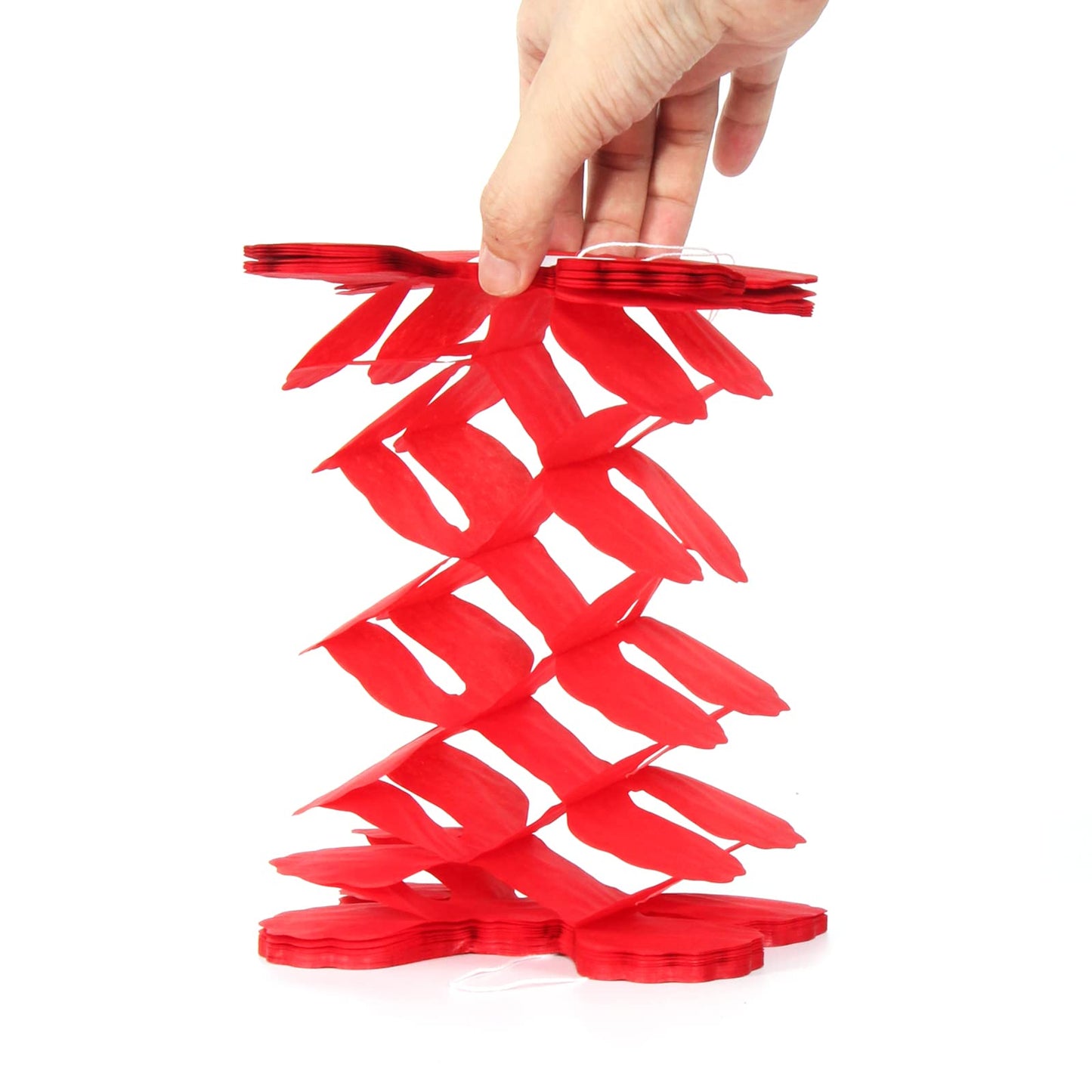 Red-Black Gold Party-Decorations Streamers Garland - 12pcs Casino-Theme Graduation 2026 4-Leaf Clover Paper Streamer,Game Night Wedding Birthday Baby Bridal Shower Banners Decor Ouruola