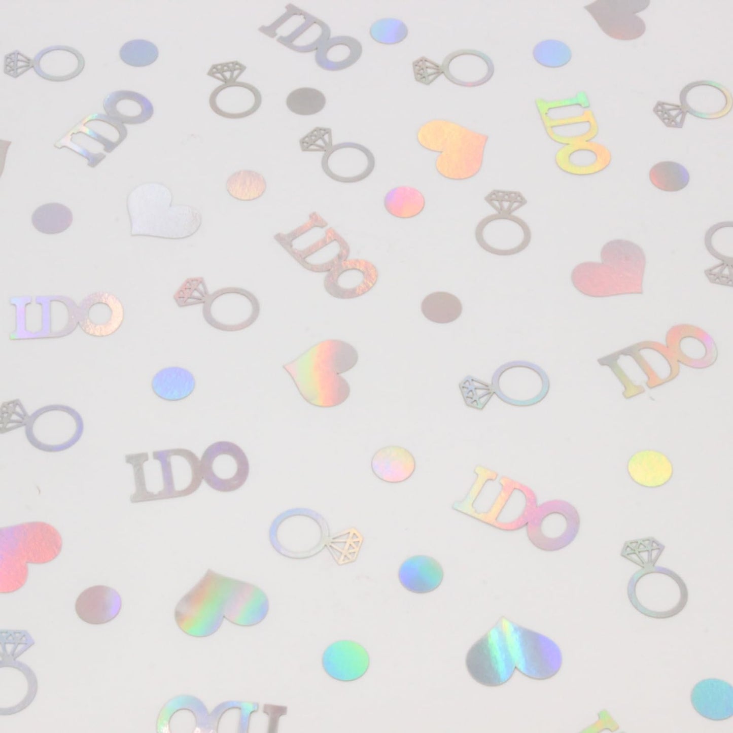 Blopee Wedding Confetti Wedding Bridal Shower Decorations,160 PCS Iridescent I DO Engagement Confetti for Engagement Decorations