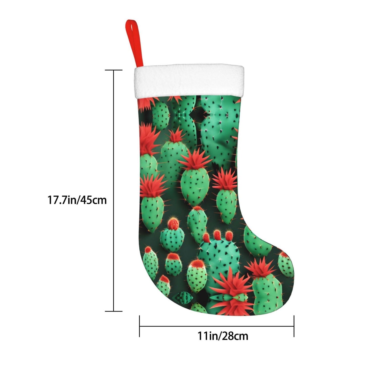 KOPUUYRD Many Small Cactus Art Print Luxurious Holiday Socks,Unique Christmas Socks for Joyful Season,Festive Ornament Classic