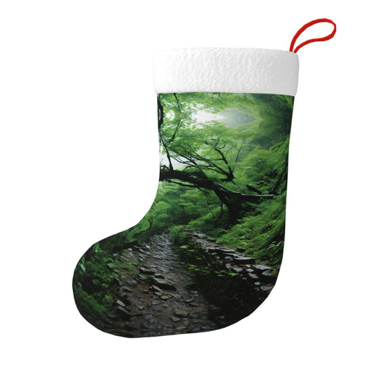 KOPUUYRD Tree Art Print Luxurious Holiday Socks,Unique Christmas Socks for Joyful Season,Festive Ornament Classic