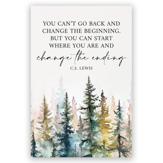 Motivational Office Wall Decor CS Lewis Quote Inspirational Wall Art Positive Affirmations Canvas Prints Encouraging Motivational Posters For Office Bedroom Living Room Home 8x12inch Unframed