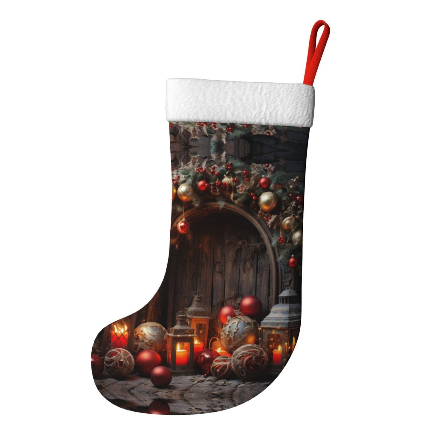 MYHSZTAH Christmas Decoration. Print Novelty Joyful Season Decorative Socks,Festive Ornament,Traditional Christmas Socks