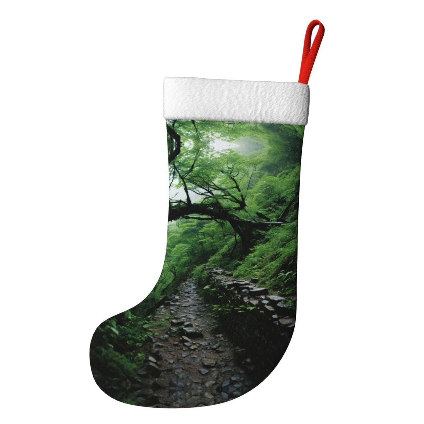 KOPUUYRD Tree Art Print Luxurious Holiday Socks,Unique Christmas Socks for Joyful Season,Festive Ornament Classic
