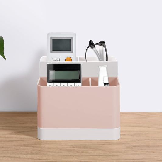Poeland Desktop Storage Organizer Pencil Card Holder Box, Holders for Desk Accessories, Container for Desk, Office Supplies, Vanity Table