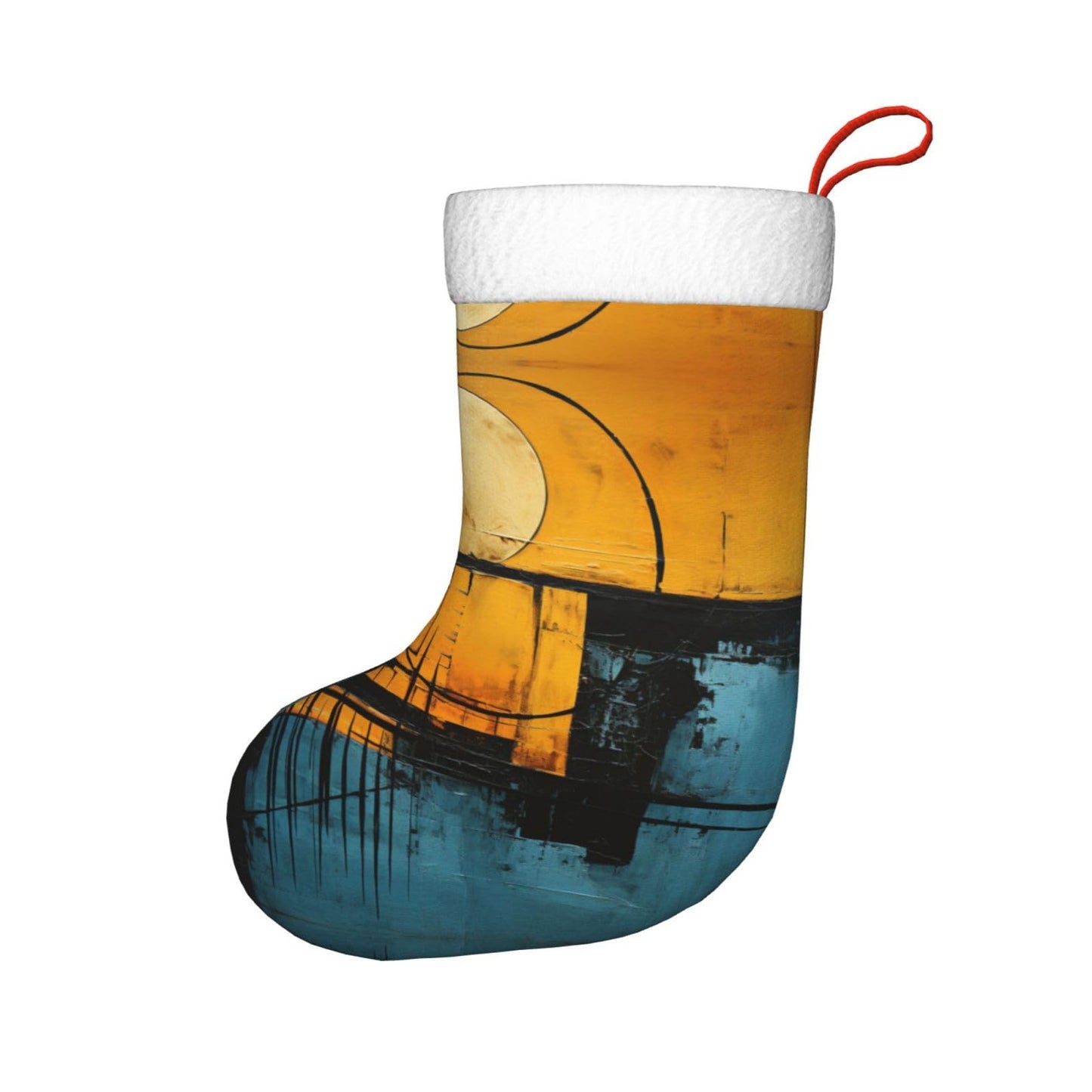 KOPUUYRD Colorful Collage Print Luxurious Holiday Socks,Unique Christmas Socks for Joyful Season,Festive Ornament Classic