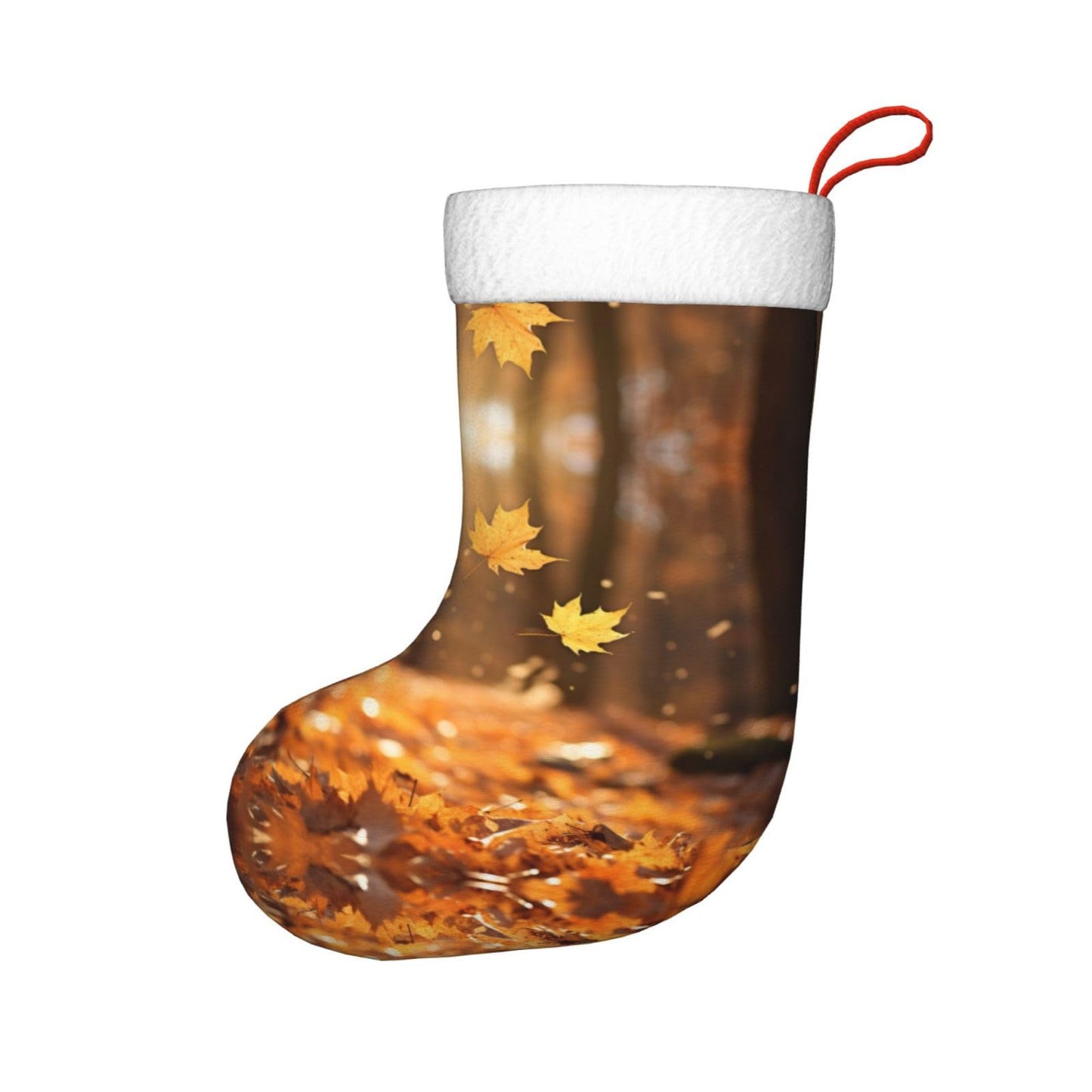KOPUUYRD Fall Trees Autumn Print Luxurious Holiday Socks,Unique Christmas Socks for Joyful Season,Festive Ornament Classic
