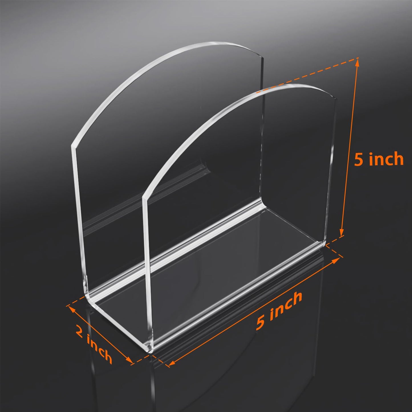 PITBVO Napkin Holder, 2 Pack Clear Acrylic Napkin Tissue Holder for Table,Tissue Paper Cocktail Napkin Holder for Kitchen, Dinner Napkin Dispenser for Bar, Restaurant