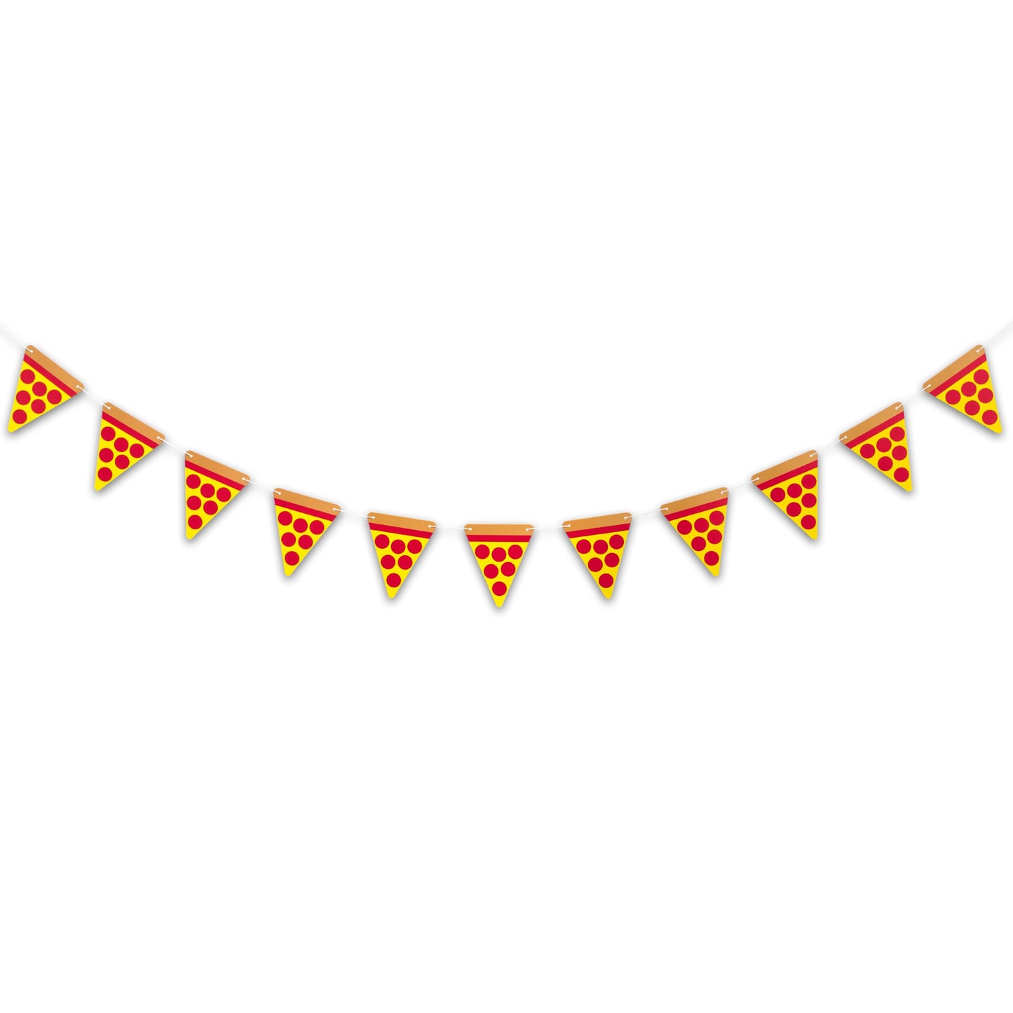 GIOGUK Pizza Birthday Party Banner - Baby Shower/Gender Reveal Party Decorations Supplies Banner, Italian-Themed Birthday Celebration Decorations Garland, Pizza Sign Party Decor Cake Smash Photo Props Banner