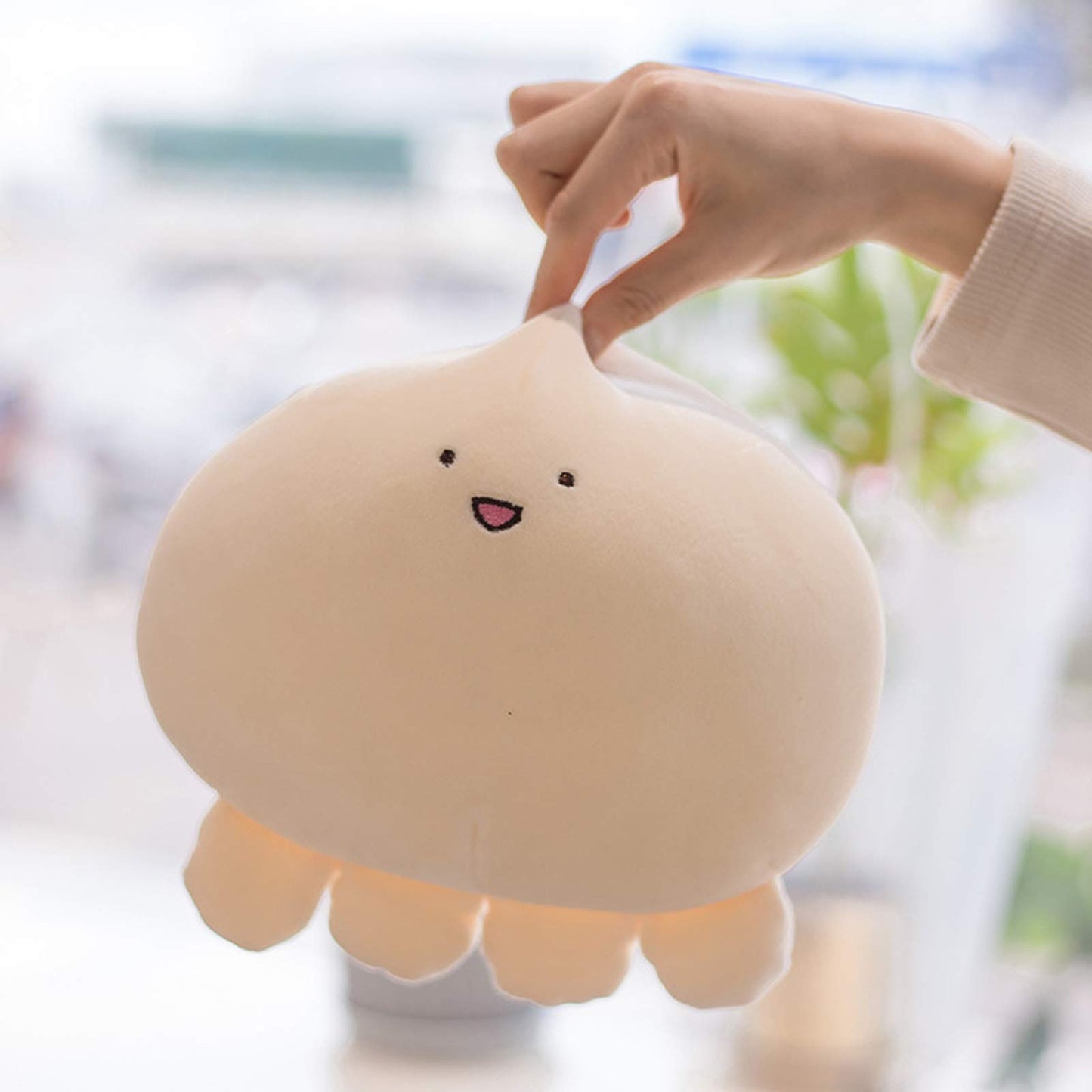 REFAHB 9 inch Cute Octopus Plush Stuffed Animal Body Pillow Fat Cartoon Cylindrical Body Pillows for Kids, Super Soft Hugging Toy Gifts for Bedding, Kids Sleeping Nap Kawaii Pillow, Whiteoctopus