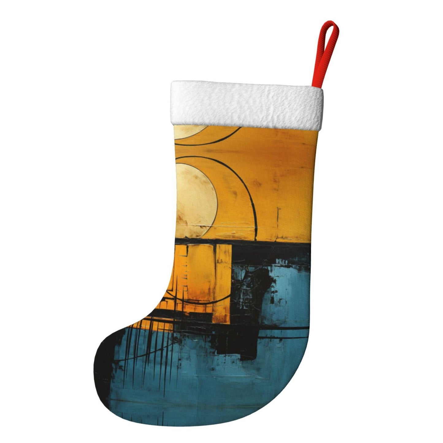 KOPUUYRD Colorful Collage Print Luxurious Holiday Socks,Unique Christmas Socks for Joyful Season,Festive Ornament Classic