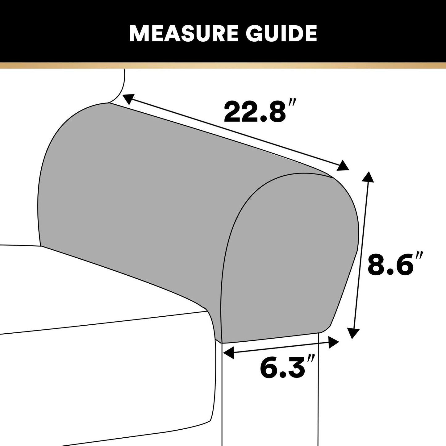 PrinceDeco 2 Pack Thick Velvet Stretch Armrest Covers for Chairs and Sofas Armchair Covers for Arms Couch Arm Cover Armrest Cover for Sofa Non Slip, Taupe