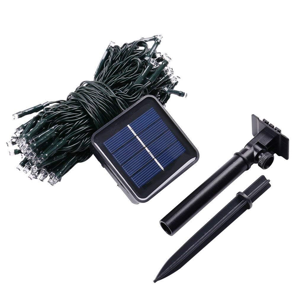 Joomer Green Solar String Lights, 39FT 100LED Waterproof Outdoor Lights with 8 Modes Twinkle Fairy Light for Garden, Patio, Yard, Tree, Christmas St. Patrick's Day Decor