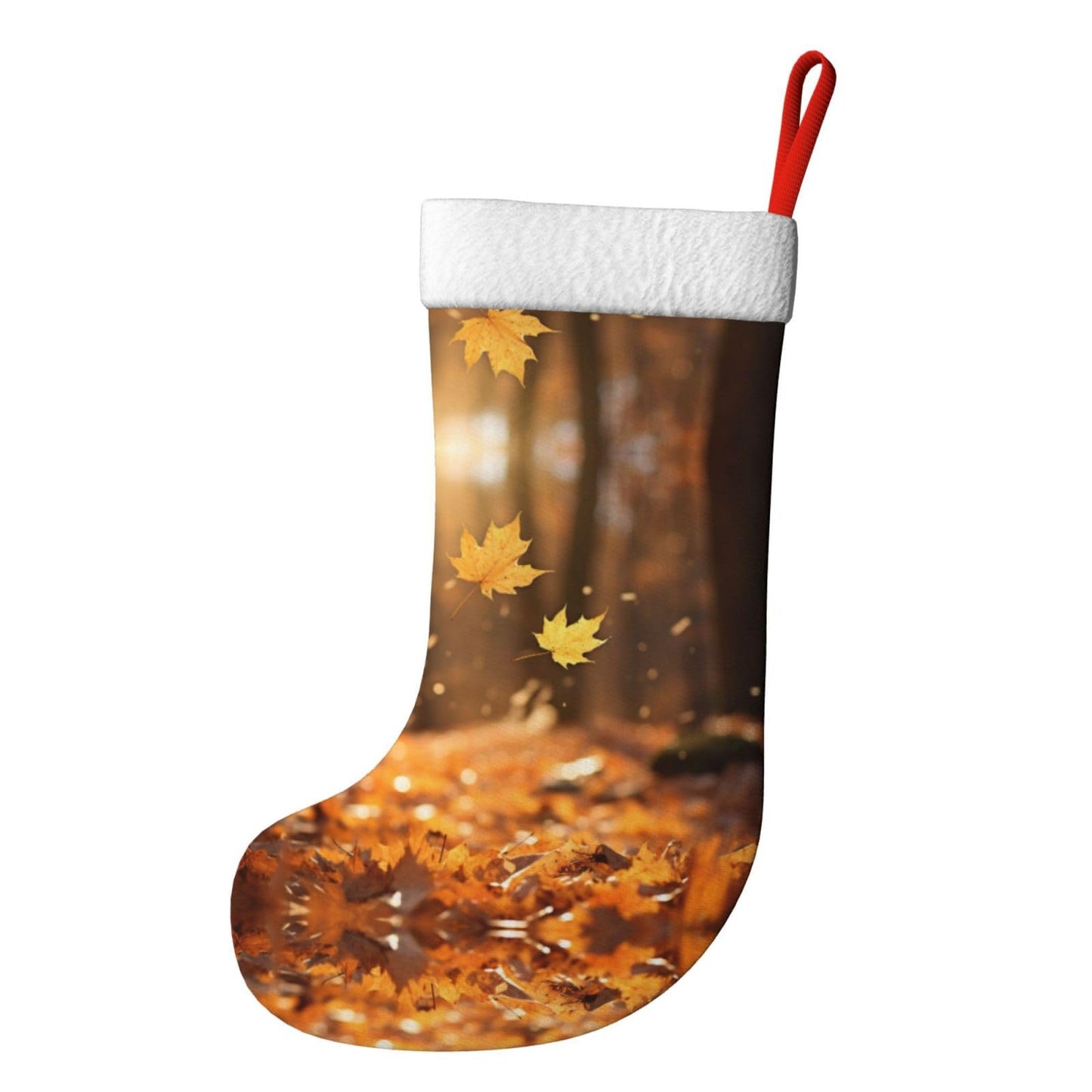 KOPUUYRD Fall Trees Autumn Print Luxurious Holiday Socks,Unique Christmas Socks for Joyful Season,Festive Ornament Classic