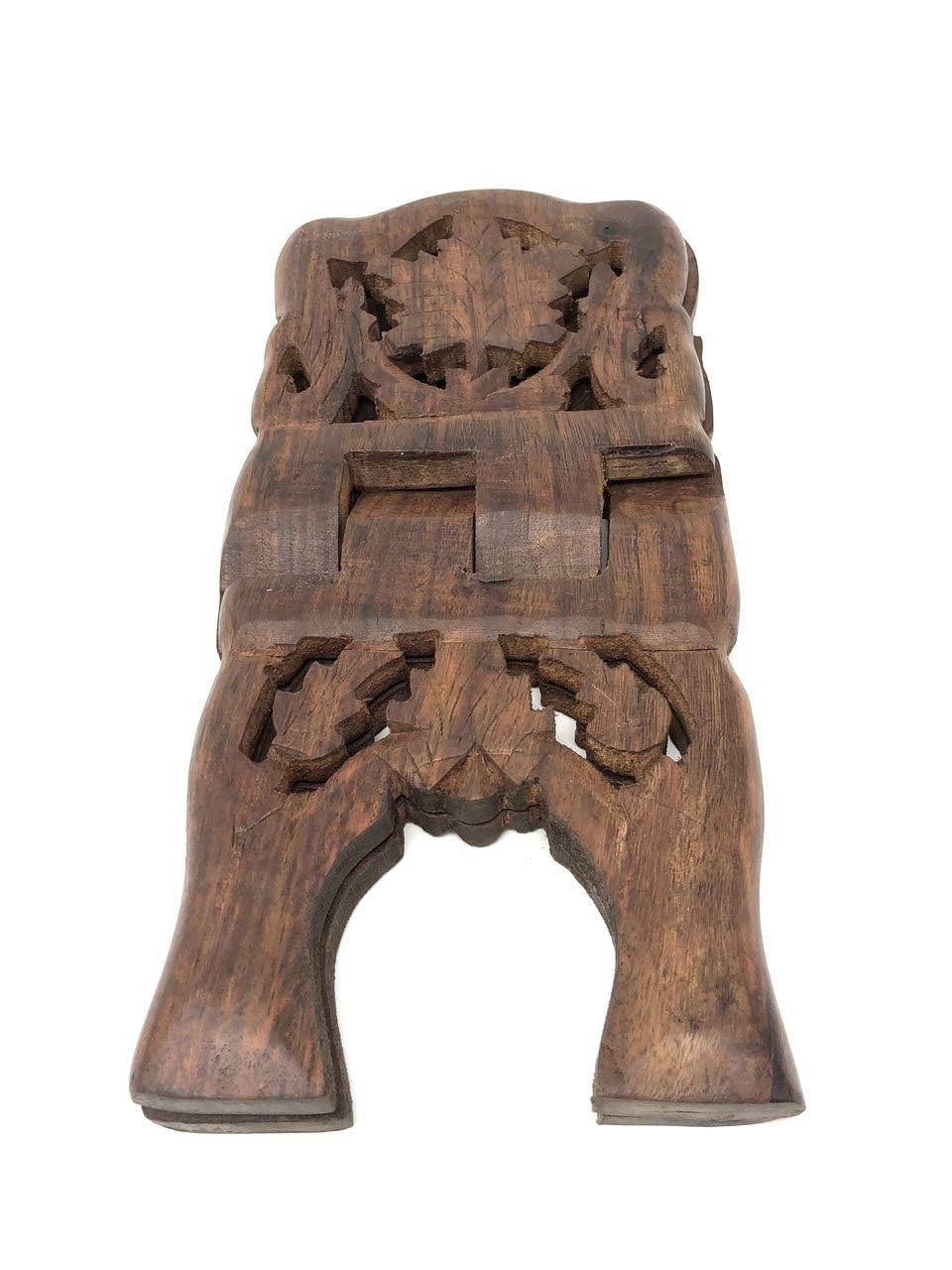 Azuregreen Quran Holder Book Stand Rihal Rehal Wooden Carved Eid