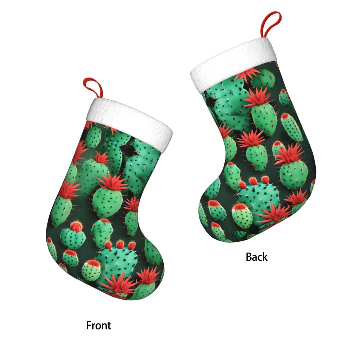 KOPUUYRD Many Small Cactus Art Print Luxurious Holiday Socks,Unique Christmas Socks for Joyful Season,Festive Ornament Classic
