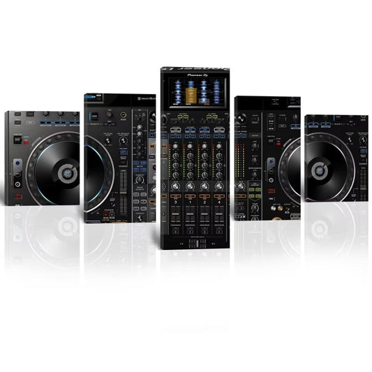 Wall HDQ Music Canvas Wall Art 5 Piece Audio Pictures DJ Wall Decor Musical Equipment Print Painting for Music room Recording Studio Living Room Bedroom Decor Gifts for Musician (50" Wx24 H)