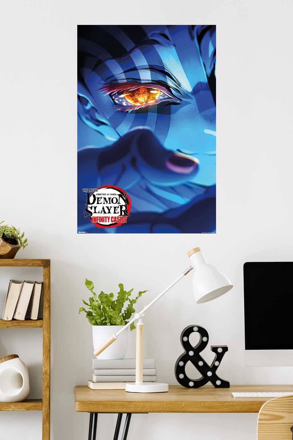 Demon Slayer: Infinity Castle (2025) - Akaza Key Art Wall Poster, 34L" x 22.4W", Unframed Version