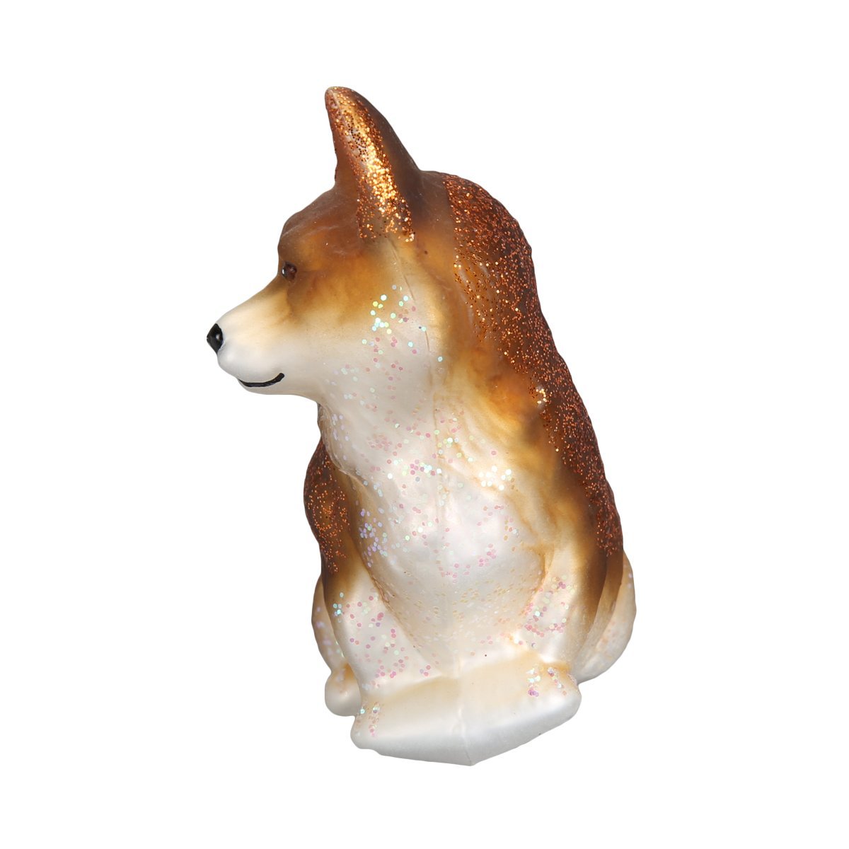 Old World Christmas Pembroke Welsh Corgi Glass Blown Ornament for Christmas Tree, Handcrafted Holiday Decoration, Dog Collection