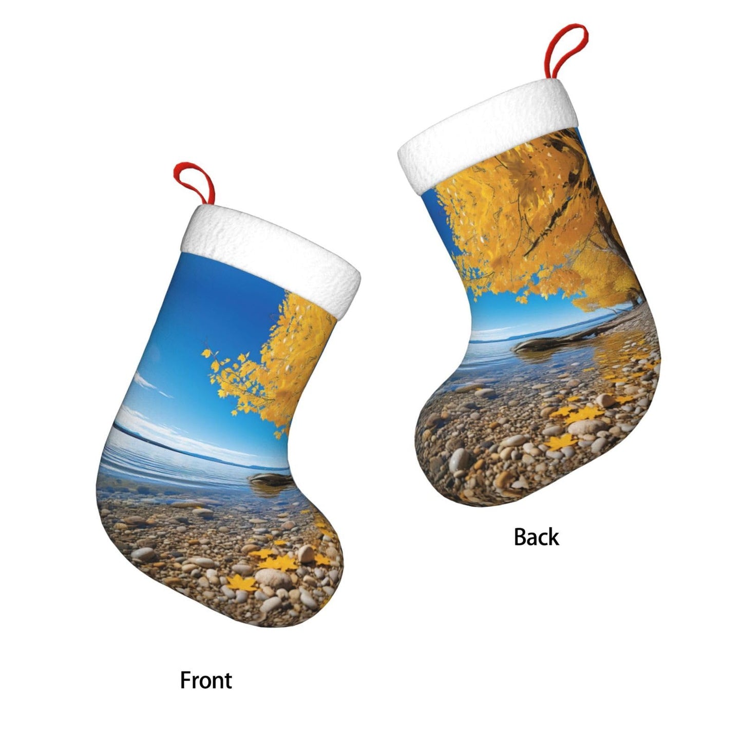 KOPUUYRD Autumn Print Luxurious Holiday Socks,Unique Christmas Socks for Joyful Season,Festive Ornament Classic