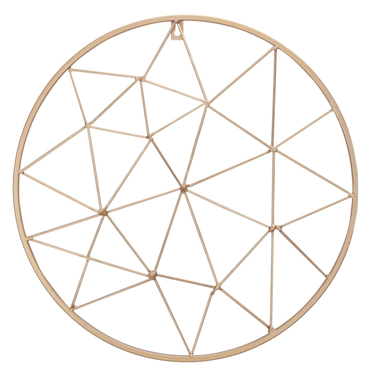 Yamfurvo Round Wall Gird Panel, Hanging Display Stands, Multifunctional Wire Photo Momo Organizer & Shelves for storage, Decorative Wall Storage Organizer Rack, Gold