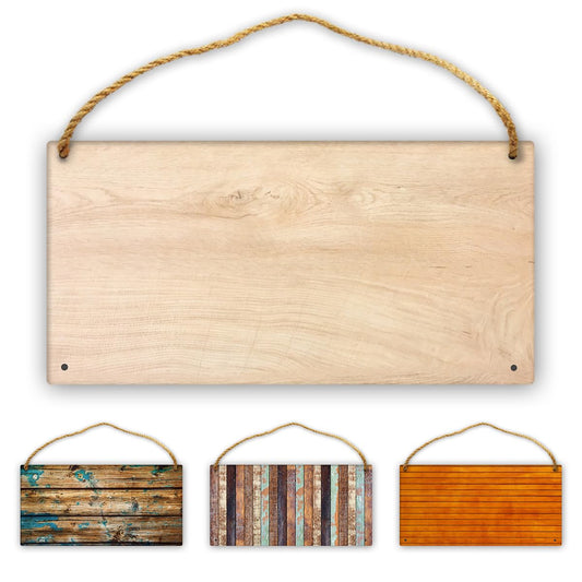 Asudfjgh Personalized Wood Plaques Door Sign, Custom Decor Hanging on Home Garden Bar Wall, Upload Any Picture Text Logo Name, rectangle, 11.8"x5.9"
