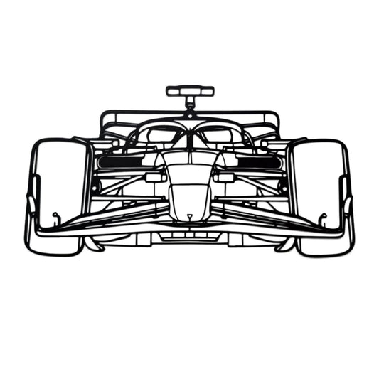 JBCHUCI F1 Wall Art Metal - Formula 1 Race Car Silhouette Wall Decor for Garage, Teen Boy Room, Man Cave, Bedroom - Unique F1 Gift for Men, Car Lovers & Motorsport Fans (15.7"x8.7")