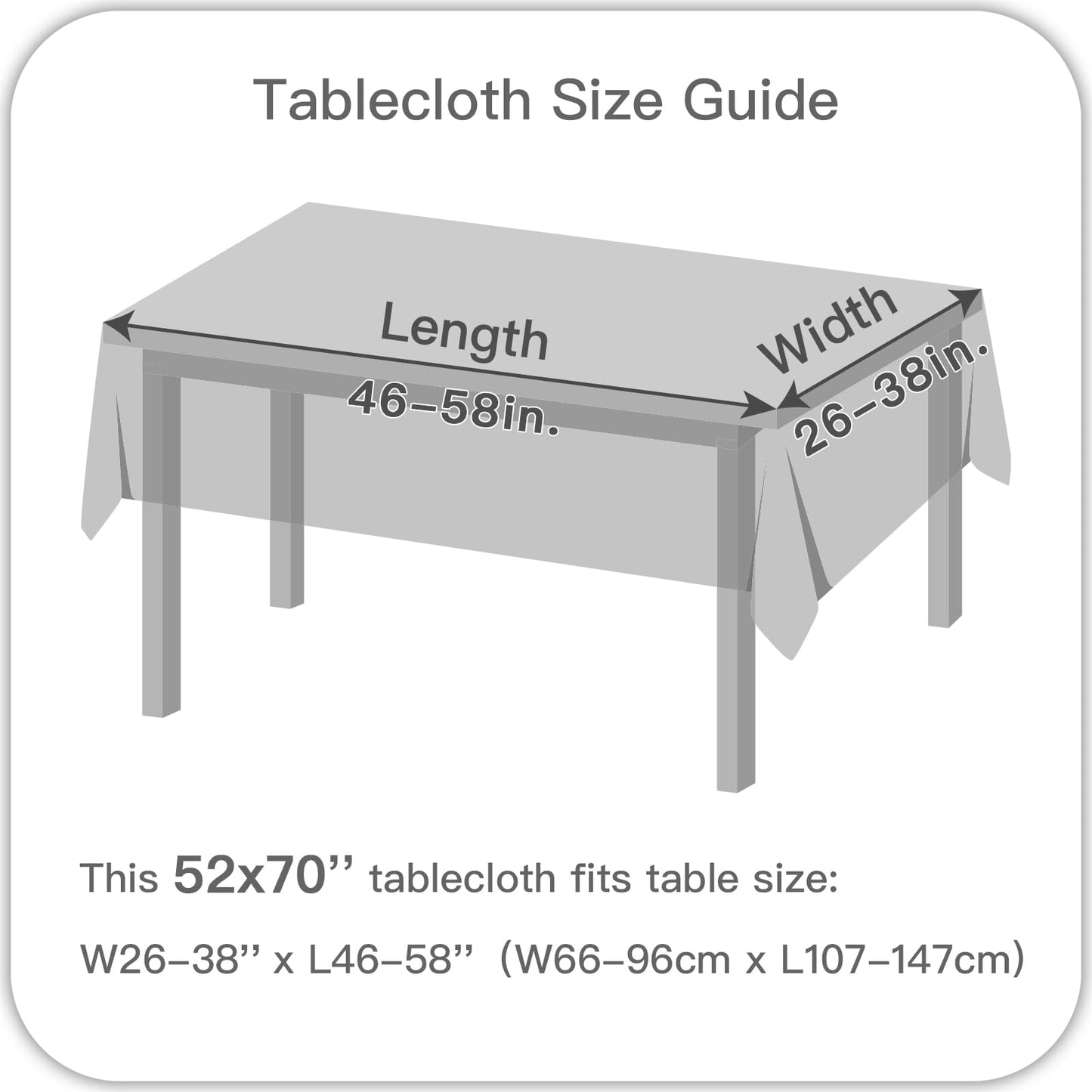maxmill Rectangle Textured Tablecloth Waterproof Spillproof Wrinkle Free Table Cloth, Kitchen Dining Tabletop Decoration, Fabric Table Cover for Outdoor and Indoor Use, 52 x 70 Inch, Beige