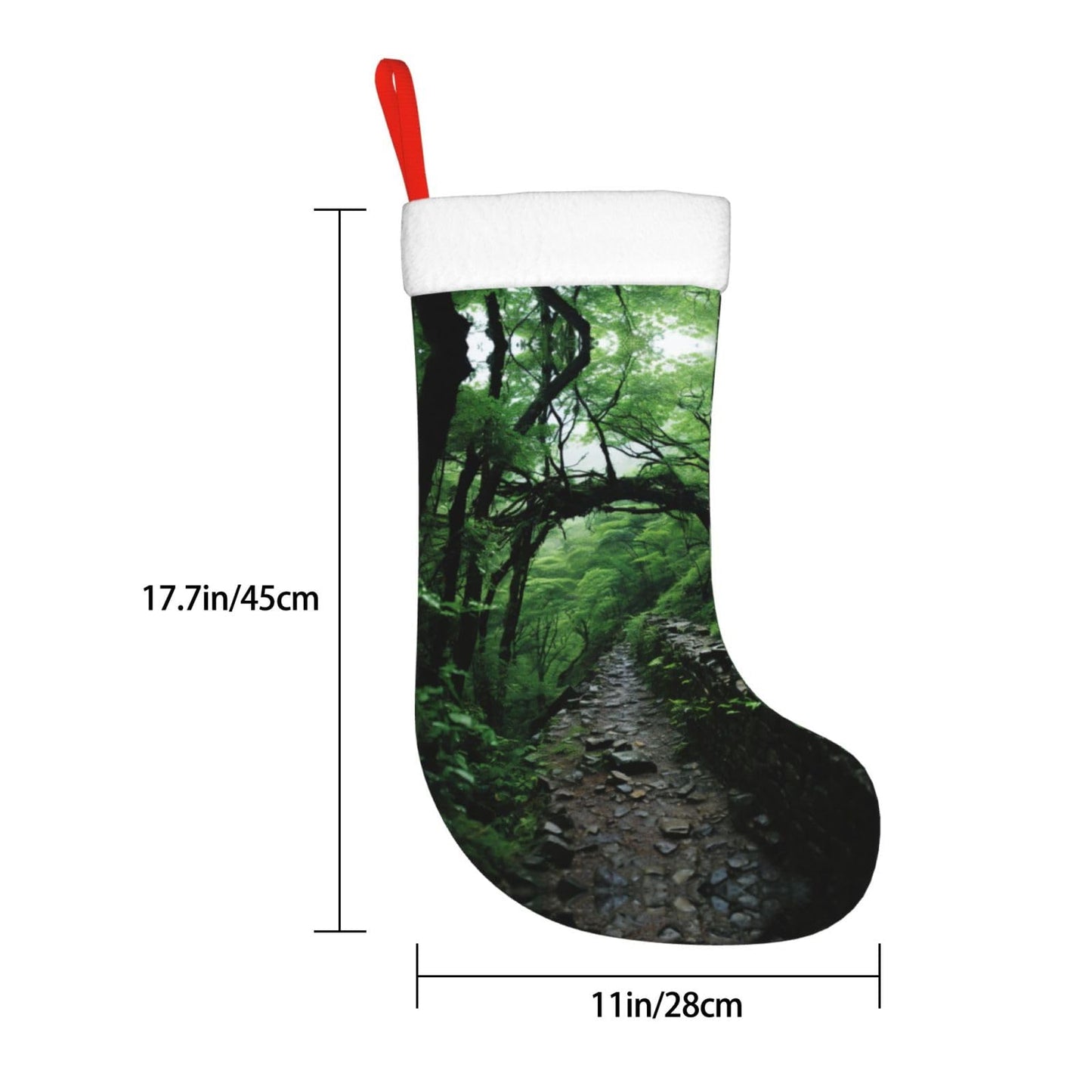 KOPUUYRD Tree Art Print Luxurious Holiday Socks,Unique Christmas Socks for Joyful Season,Festive Ornament Classic