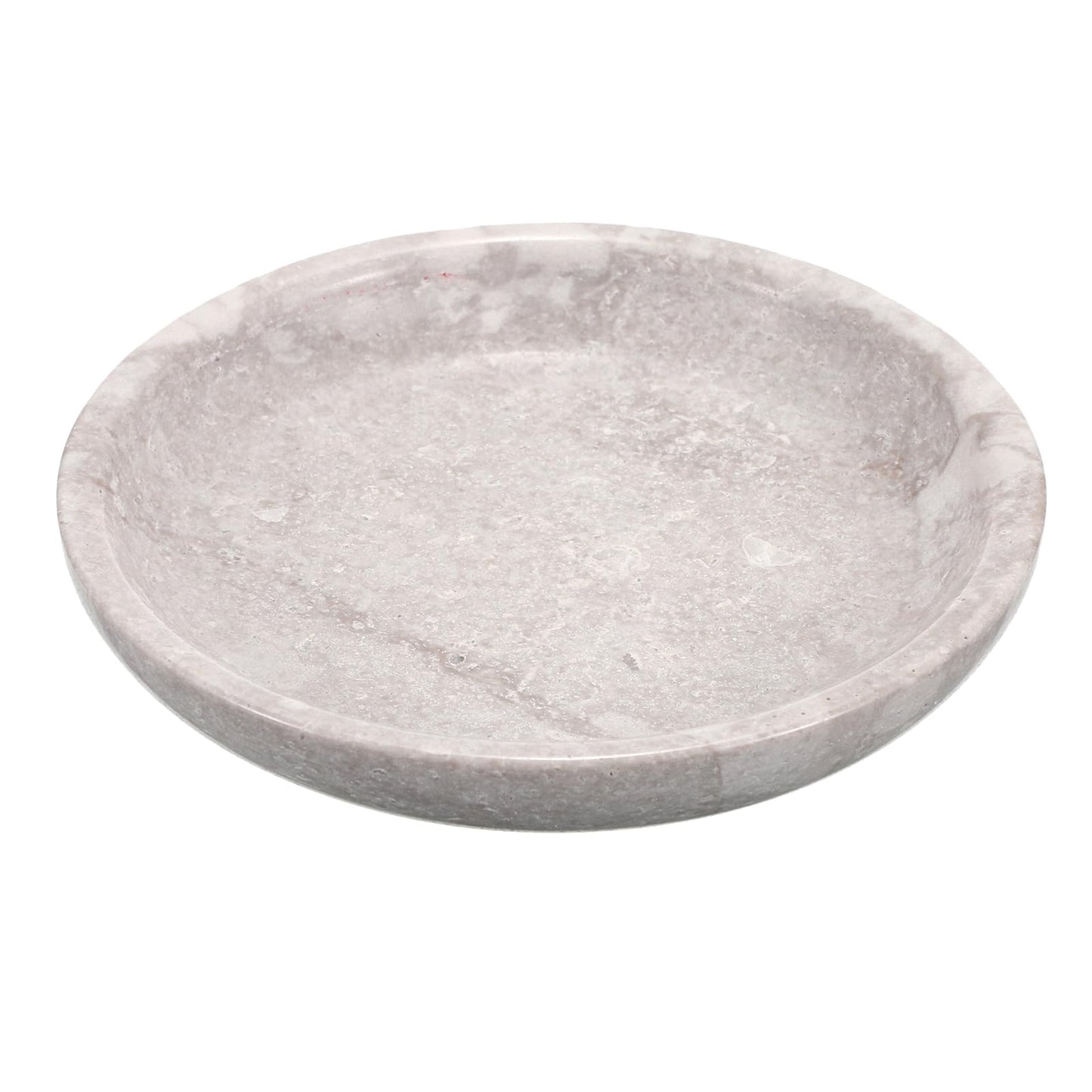 Hipiwe Small Key Bowl for Entryway Nightstand Organizer Tray Travertine Decorative Bowls Round Ring Holder Dish for Candle Trinket Jewelry Dish Home Decor Bowl,5.5"