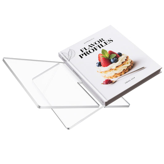 HuixinAcrli Acrylic Book Stand Holder Open Cookbook Acrylic Book Display Stand,Coffee Table Book Stand Magazines Clear Holder,Reading Stand for Open Book Magazines,Home and Table Decor(14.9''*9.4'')