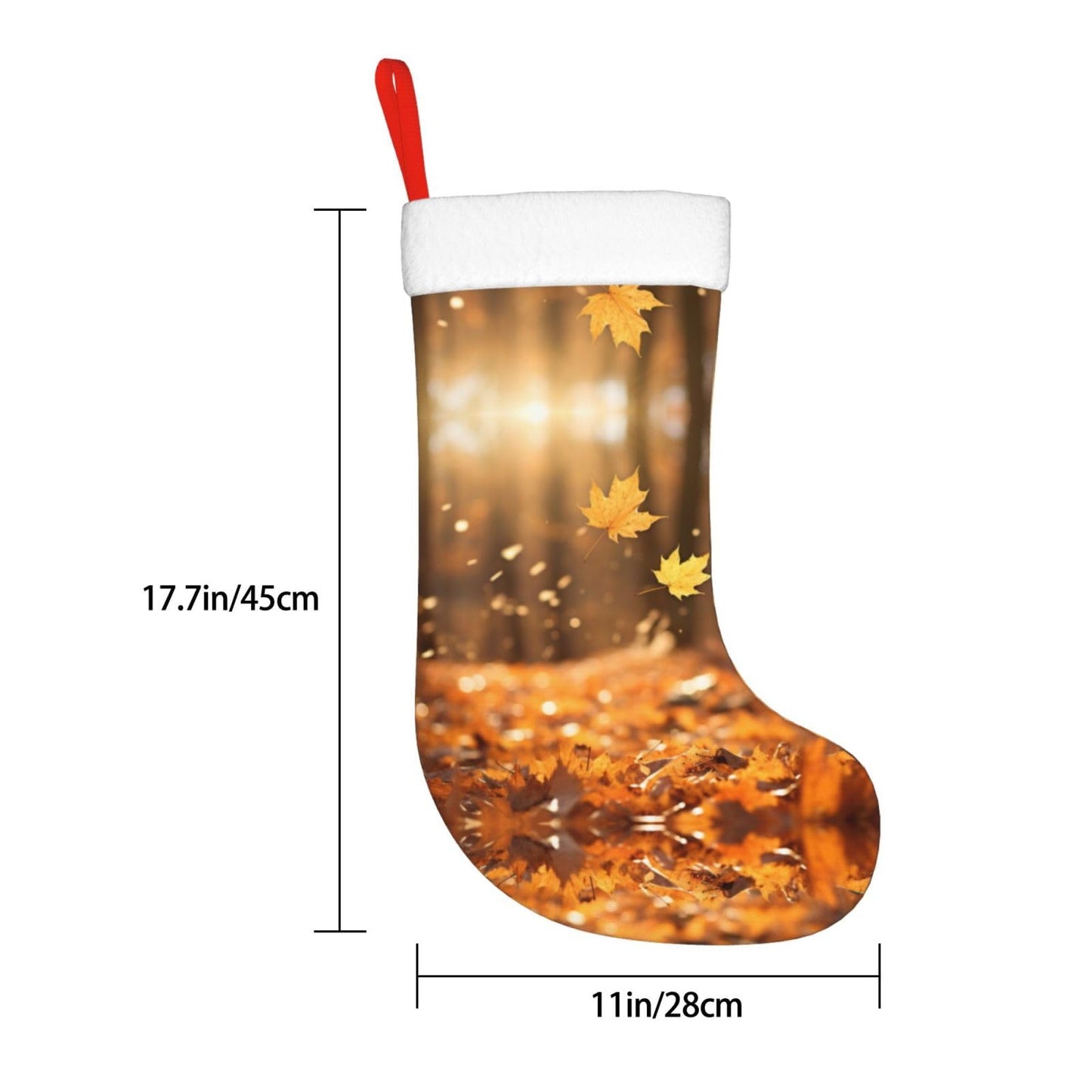 KOPUUYRD Fall Trees Autumn Print Luxurious Holiday Socks,Unique Christmas Socks for Joyful Season,Festive Ornament Classic