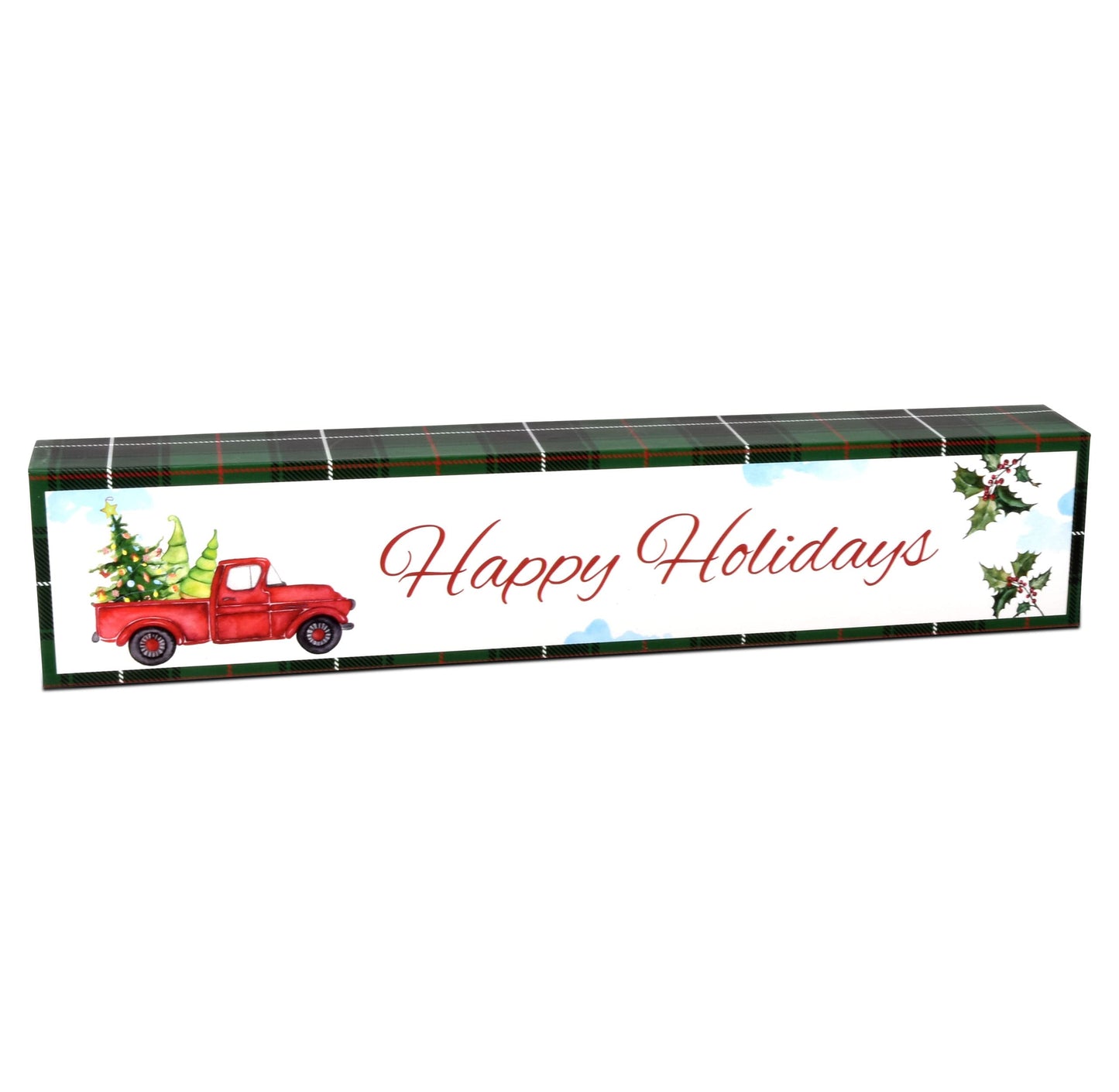 Gift Boutique - Christmas Table Decorations Set of 3 Table Topper Centerpiece for Desk, Shelf, Mantle, Home, Party Decor Snowman Winter Merry Christmas Happy Holidays Let it Snow Design