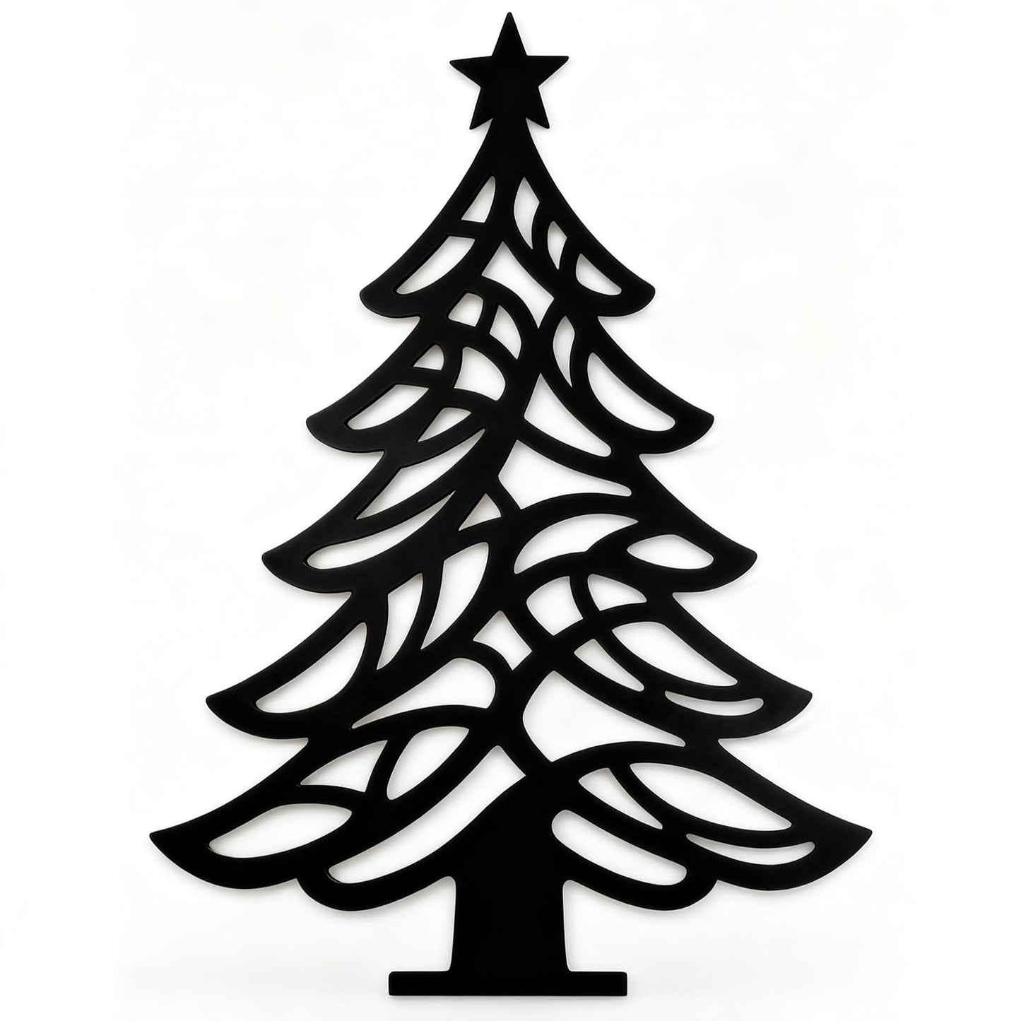Metal Wall Art Christmas Tree: Black Metal Wall Tree, Minimalist Rustic Tree Decor for Living Room Bedroom Bathroom Dining Room Outside | Housewarming Gifts, Modern Farmhouse Decor Deals, Year Round