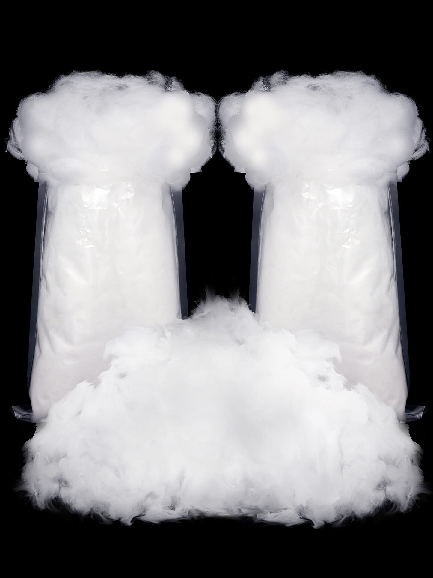 Riakrum Fake Snow Decor Fiber Artificial Snow Cotton Snow Fluffy Indoor Decoration for Winter Mantle Christmas Decoration(120 g)