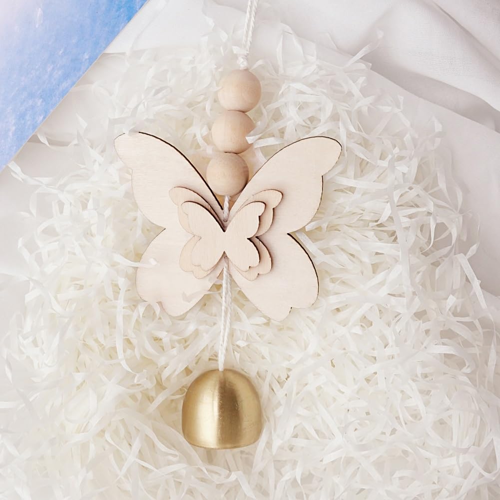Butterfly Hanging Bell for Door Opening - Good Luck Decoration for Entrance, Window, and Wall - Wind Chime Home Decor