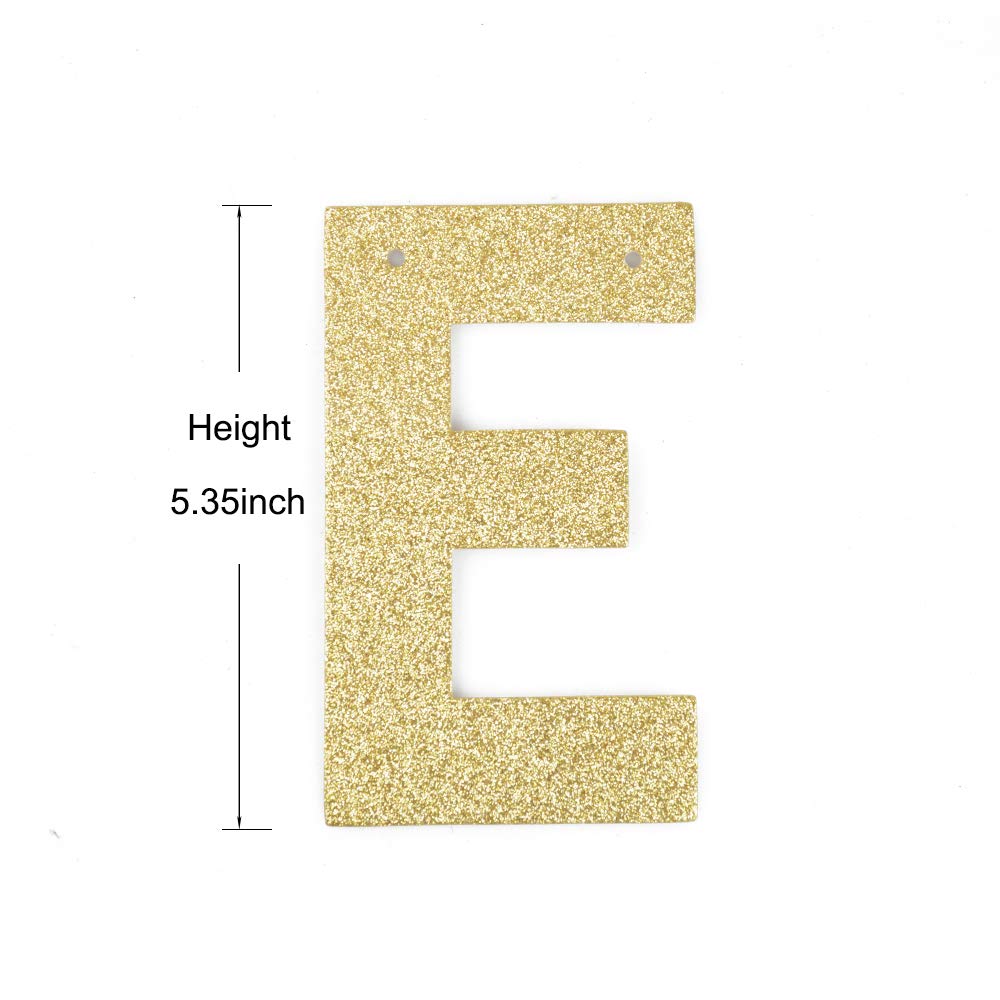 Happy Holidays Banner, Gold Gliter Paper Sign Christmas Banner Decorations/Holiday/Ne Year Decorations