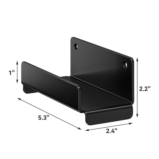 niffgaff Ladder Hooks for Garage Wall, 2 Pack Heavy Duty Wall Mount Storage Hanger for Ladders, Chairs & Patio Furniture, Fits Step & Extension Ladders, Garage Organization