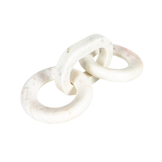 Bloomingville Marble Chain Décor, White