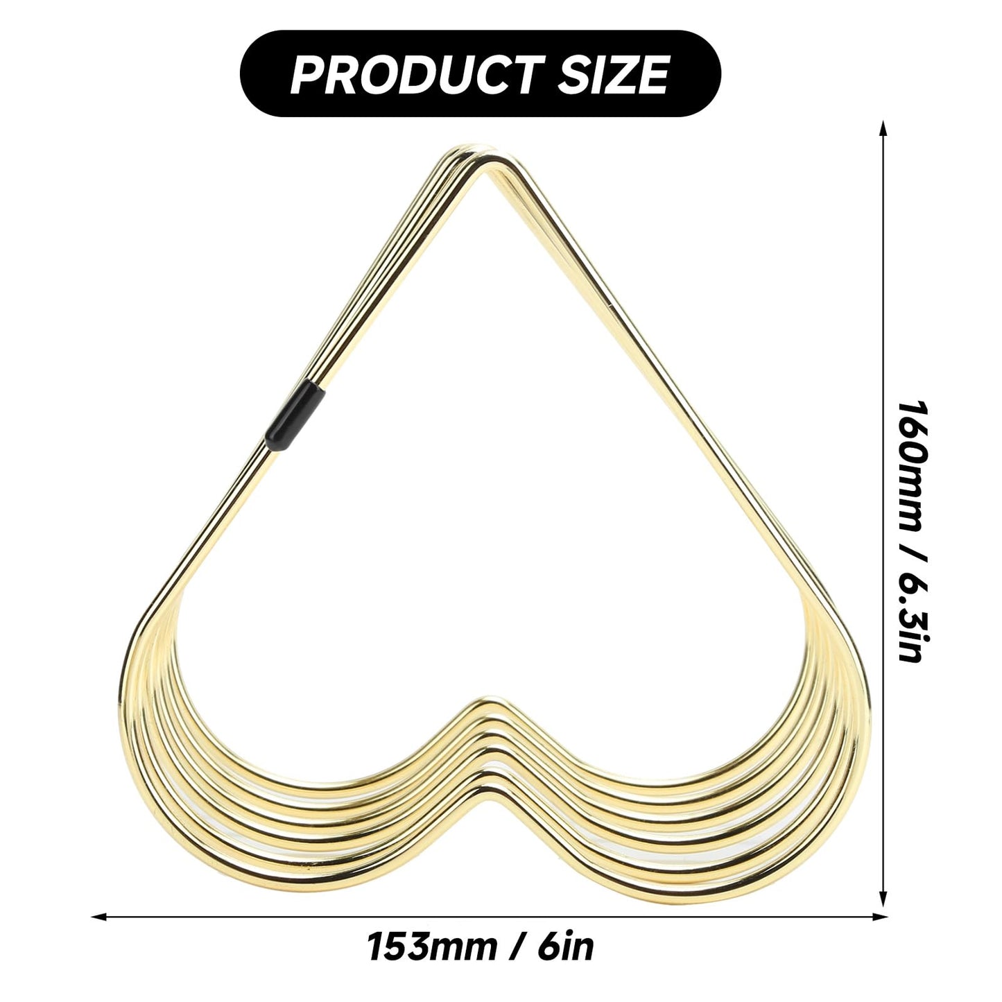 Kodrily Folder Holder for Desk, Heart Shaped Desk File Organizer Vertical File Holder, 5 Slots Iron Gold File Holder, Telescopic Book File Organizer Stand for Desk File, Gold