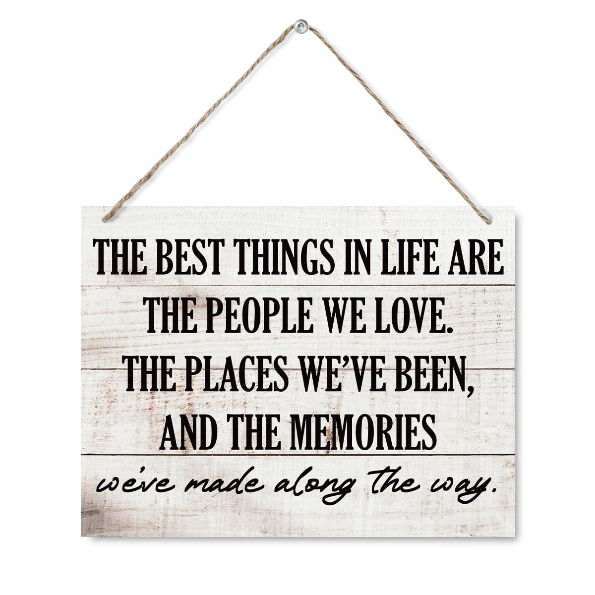 Inspirational Home Decor - the Best Thing in Life are the People We Love, Inspiring Positive Quotes Wall Art for Home Living Room Bedroom Bathroom Classroom Gym, Family Sign