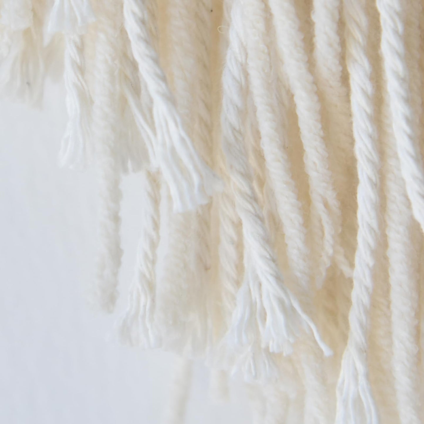 Jakalin Macrame Wall Hanging Boho Wall Decor Yarn Wall Art For Bedroom Living Room, Ivory Blue Green