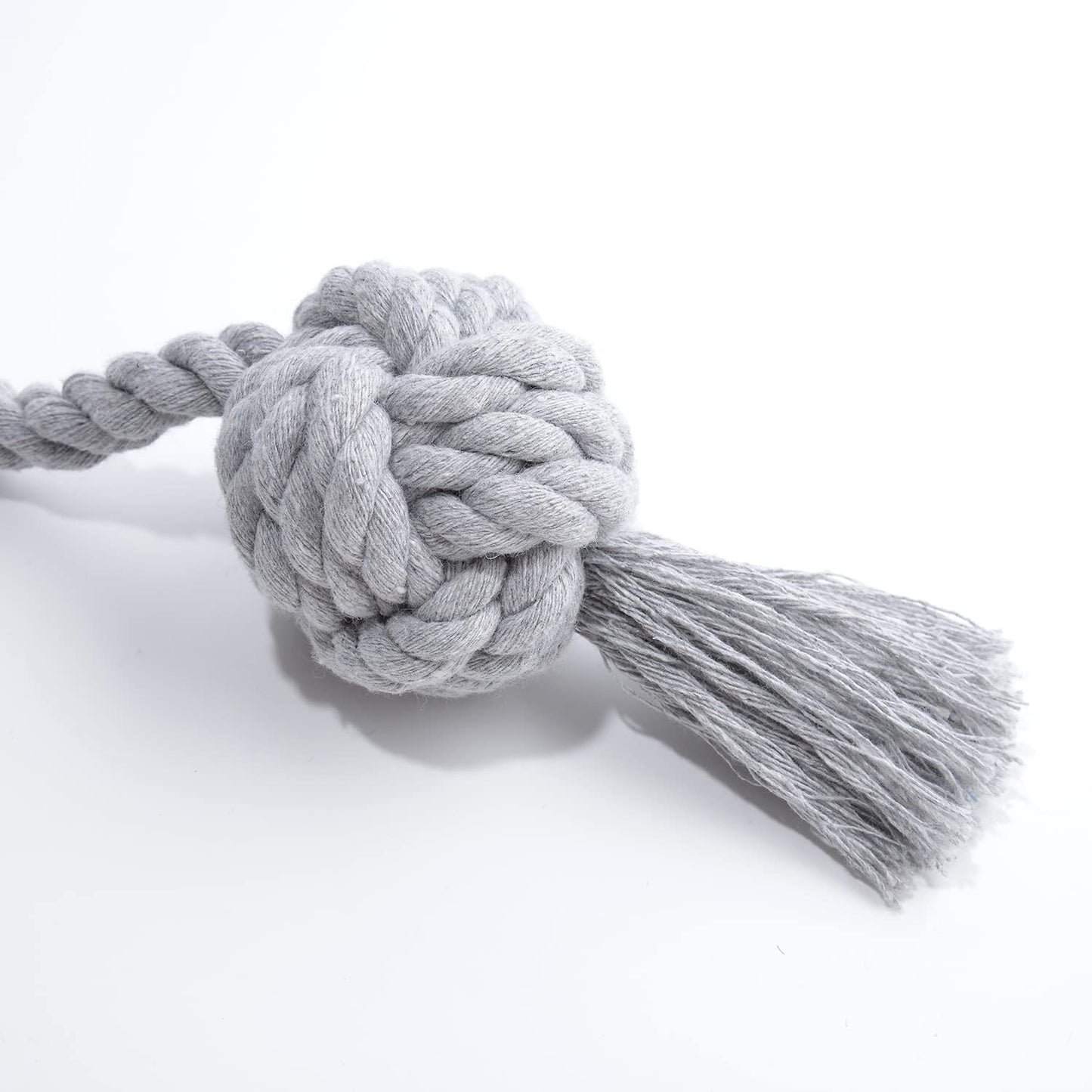 JQWUPUP 4 Pack Rustic Curtain Tiebacks - Decorative Outdoor Drape Drapery Holdbacks Holders - Hand Knitting Cotton Rope Curtain Tie Backs for Sheer and Blackout Curtain (Set of 4, Grey)