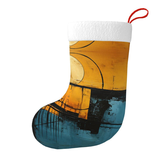 KOPUUYRD Colorful Collage Print Luxurious Holiday Socks,Unique Christmas Socks for Joyful Season,Festive Ornament Classic